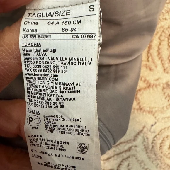 Sisley Tailored Dress in Grey Size Small - Picture 6 of 6